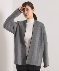 ITS'DEMO / イッツデモ カーディガン・ボレロ | 【手洗い可】Wジャカードコーディガン