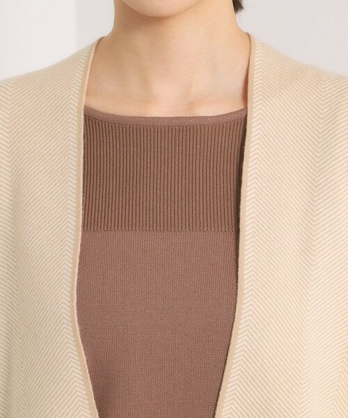 ITS'DEMO / イッツデモ カーディガン・ボレロ | 【手洗い可】Wジャカードコーディガン | 詳細12