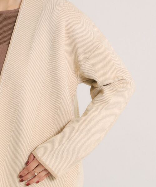 ITS'DEMO / イッツデモ カーディガン・ボレロ | 【手洗い可】Wジャカードコーディガン | 詳細14