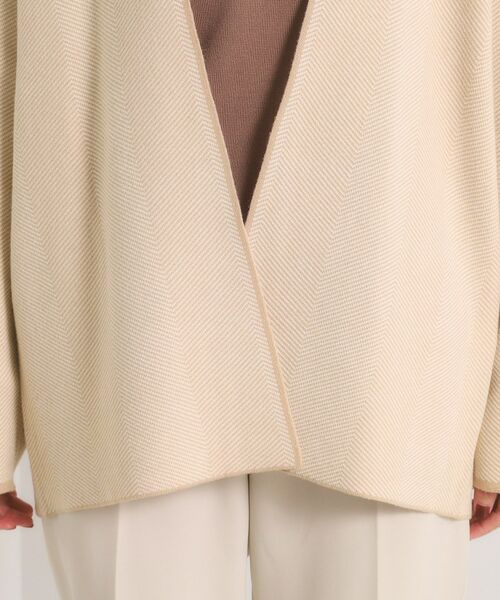 ITS'DEMO / イッツデモ カーディガン・ボレロ | 【手洗い可】Wジャカードコーディガン | 詳細16