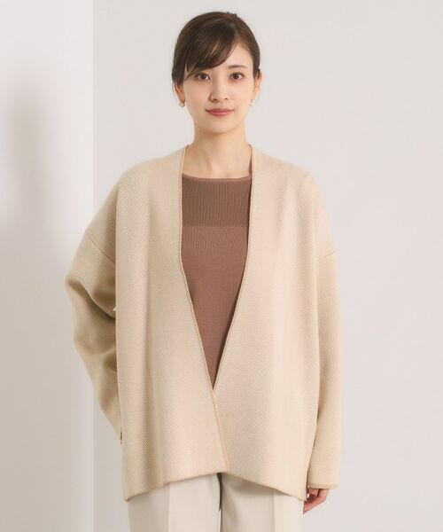 ITS'DEMO / イッツデモ カーディガン・ボレロ | 【手洗い可】Wジャカードコーディガン | 詳細9