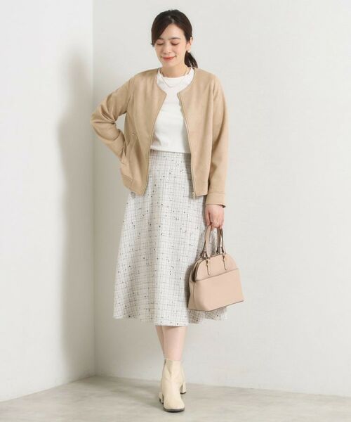 ITS'DEMO / イッツデモ ノーカラージャケット | カットフェイクスエードジャケット | 詳細10