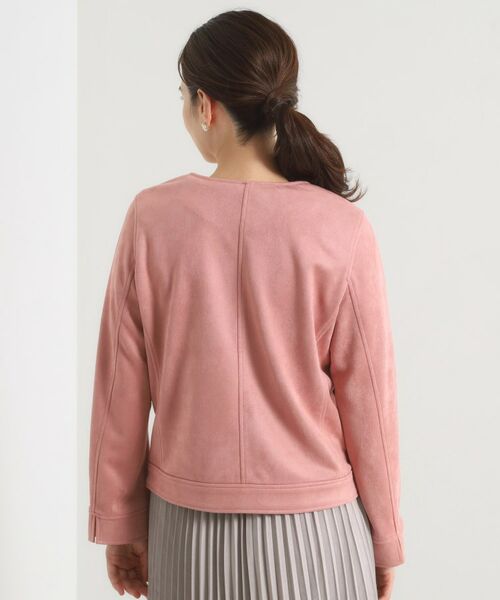 ITS'DEMO / イッツデモ ノーカラージャケット | カットフェイクスエードジャケット | 詳細19