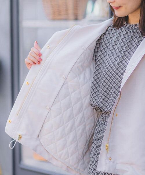 ITS'DEMO / イッツデモ レザーブルゾン・ジャケット | 【撥水／花粉防止／手洗い可】キルトライナー付きマウンテンパーカー | 詳細4