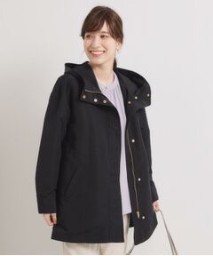 ITS'DEMO / イッツデモ レザーブルゾン・ジャケット | 【撥水/花粉防止/手洗い可】ボアライナー付きミディ丈マウンテンパーカー