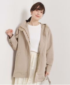 ITS'DEMO / イッツデモ レザーブルゾン・ジャケット | 【撥水/花粉防止/手洗い可】ボアライナー付きミディ丈マウンテンパーカー