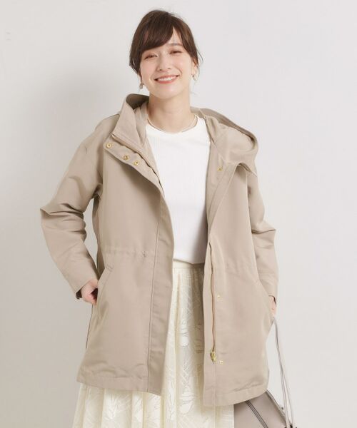 ITS'DEMO / イッツデモ レザーブルゾン・ジャケット | 【撥水/花粉防止/手洗い可】ボアライナー付きミディ丈マウンテンパーカー | 詳細10