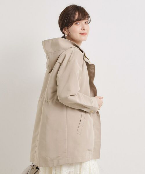 ITS'DEMO / イッツデモ レザーブルゾン・ジャケット | 【撥水/花粉防止/手洗い可】ボアライナー付きミディ丈マウンテンパーカー | 詳細11