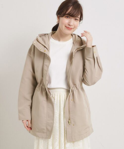 ITS'DEMO / イッツデモ レザーブルゾン・ジャケット | 【撥水/花粉防止/手洗い可】ボアライナー付きミディ丈マウンテンパーカー | 詳細12