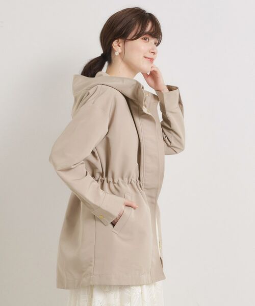 ITS'DEMO / イッツデモ レザーブルゾン・ジャケット | 【撥水/花粉防止/手洗い可】ボアライナー付きミディ丈マウンテンパーカー | 詳細13