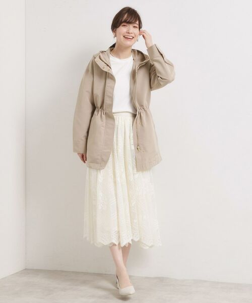 ITS'DEMO / イッツデモ レザーブルゾン・ジャケット | 【撥水/花粉防止/手洗い可】ボアライナー付きミディ丈マウンテンパーカー | 詳細15