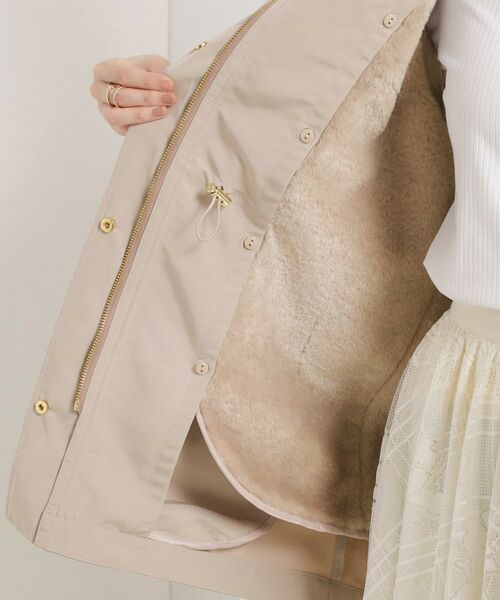 ITS'DEMO / イッツデモ レザーブルゾン・ジャケット | 【撥水/花粉防止/手洗い可】ボアライナー付きミディ丈マウンテンパーカー | 詳細16