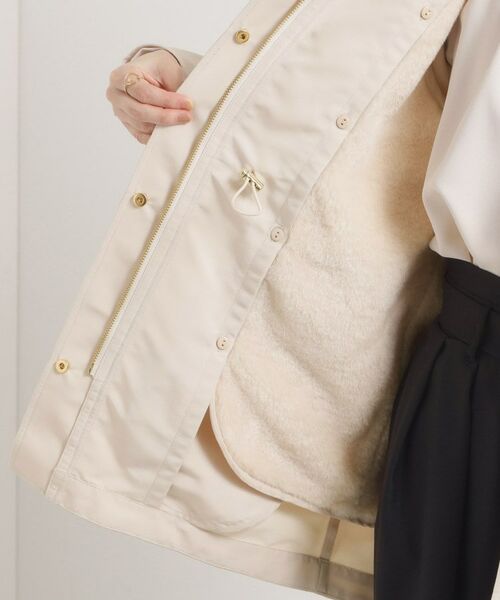 ITS'DEMO / イッツデモ レザーブルゾン・ジャケット | 【撥水/花粉防止/手洗い可】ボアライナー付きミディ丈マウンテンパーカー | 詳細21