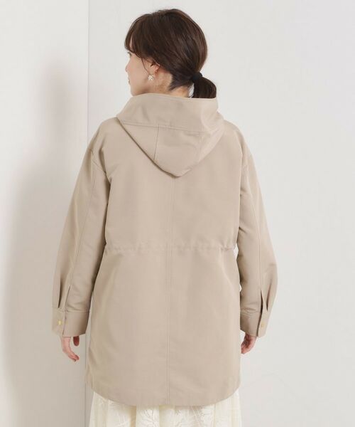 ITS'DEMO / イッツデモ レザーブルゾン・ジャケット | 【撥水/花粉防止/手洗い可】ボアライナー付きミディ丈マウンテンパーカー | 詳細25