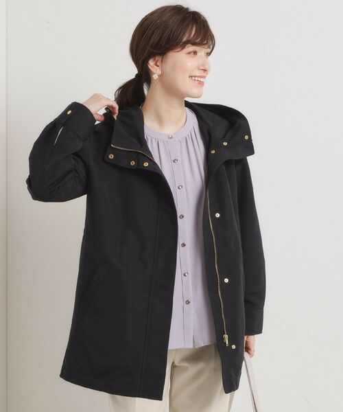 ITS'DEMO / イッツデモ レザーブルゾン・ジャケット | 【撥水/花粉防止/手洗い可】ボアライナー付きミディ丈マウンテンパーカー | 詳細5