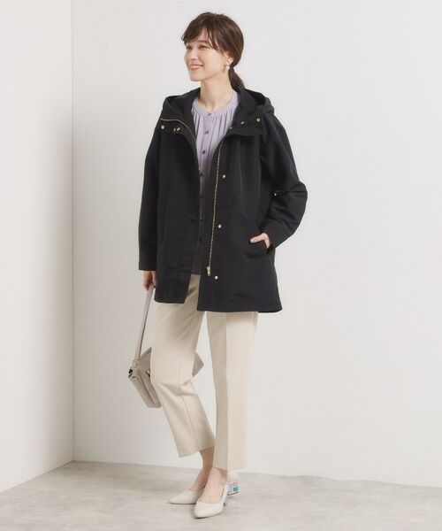 ITS'DEMO / イッツデモ レザーブルゾン・ジャケット | 【撥水/花粉防止/手洗い可】ボアライナー付きミディ丈マウンテンパーカー | 詳細6