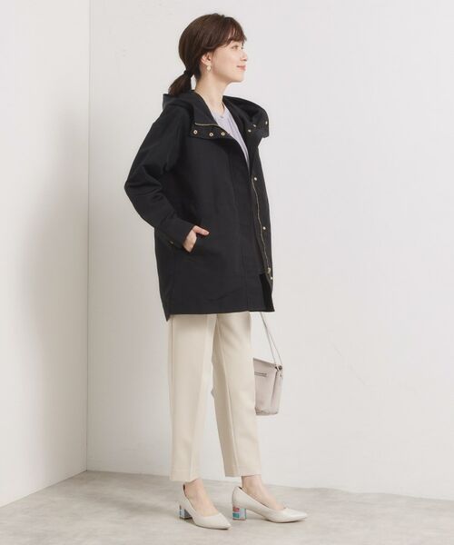 ITS'DEMO / イッツデモ レザーブルゾン・ジャケット | 【撥水/花粉防止/手洗い可】ボアライナー付きミディ丈マウンテンパーカー | 詳細7