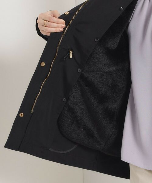 ITS'DEMO / イッツデモ レザーブルゾン・ジャケット | 【撥水/花粉防止/手洗い可】ボアライナー付きミディ丈マウンテンパーカー | 詳細8