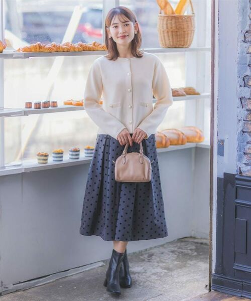 ITS'DEMO / イッツデモ ノーカラージャケット | 【手洗い可】ニットジャケット | 詳細1