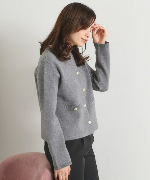 ITS'DEMO / イッツデモ ノーカラージャケット | 【手洗い可】ニットジャケット | 詳細11