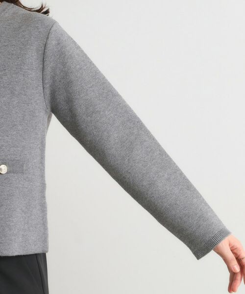 ITS'DEMO / イッツデモ ノーカラージャケット | 【手洗い可】ニットジャケット | 詳細19