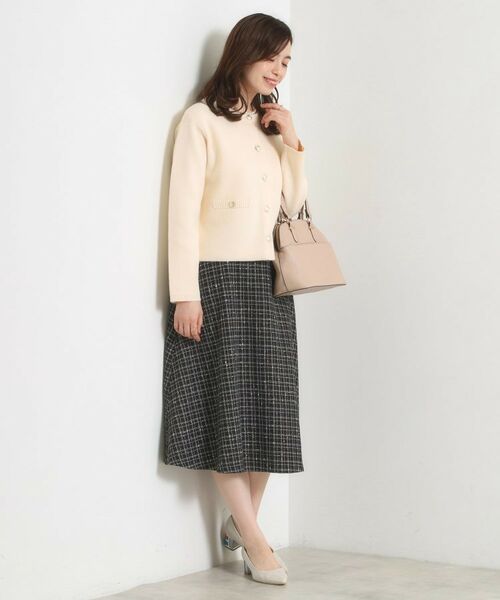 ITS'DEMO / イッツデモ ノーカラージャケット | 【手洗い可】ニットジャケット | 詳細5