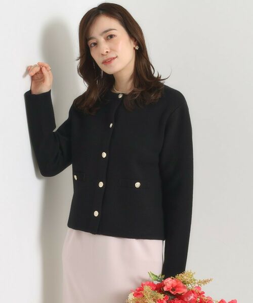 ITS'DEMO / イッツデモ ノーカラージャケット | 【手洗い可】ニットジャケット | 詳細7