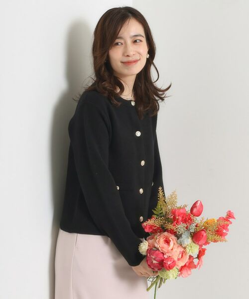 ITS'DEMO / イッツデモ ノーカラージャケット | 【手洗い可】ニットジャケット | 詳細8