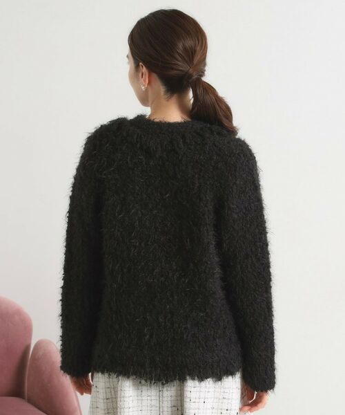 ITS'DEMO / イッツデモ ノーカラージャケット | ファンシーヤーンニットジャケット | 詳細11