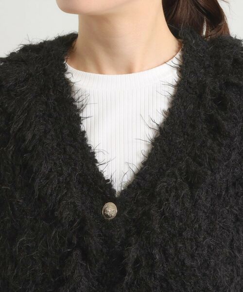 ITS'DEMO / イッツデモ ノーカラージャケット | ファンシーヤーンニットジャケット | 詳細12