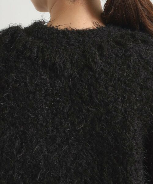 ITS'DEMO / イッツデモ ノーカラージャケット | ファンシーヤーンニットジャケット | 詳細13