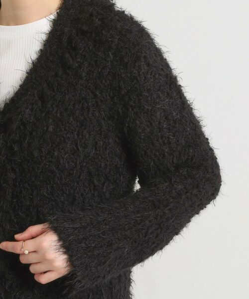ITS'DEMO / イッツデモ ノーカラージャケット | ファンシーヤーンニットジャケット | 詳細14