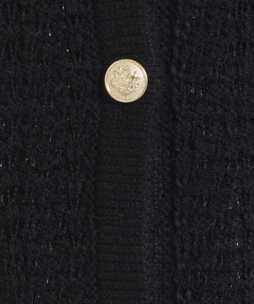 ITS'DEMO / イッツデモ ノーカラージャケット | 【手洗い可】ラメツイードニットジャケット | 詳細10