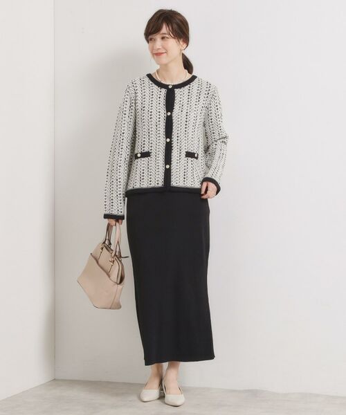 ITS'DEMO / イッツデモ ノーカラージャケット | 【手洗い可】ラメツイードニットジャケット | 詳細13