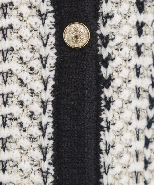 ITS'DEMO / イッツデモ ノーカラージャケット | 【手洗い可】ラメツイードニットジャケット | 詳細14