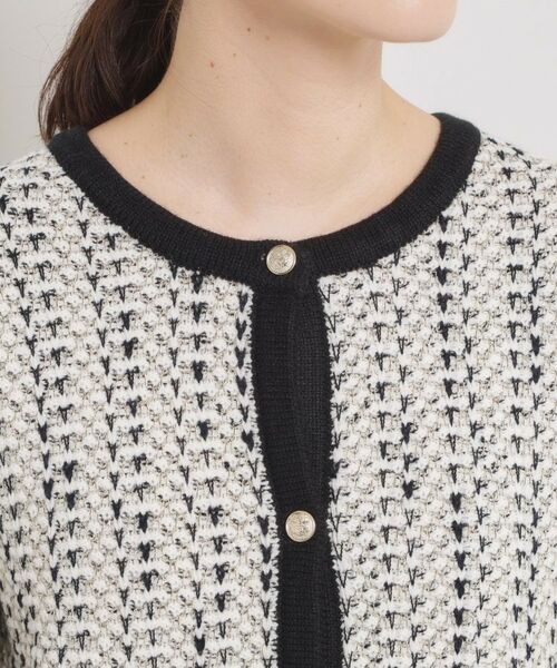 ITS'DEMO / イッツデモ ノーカラージャケット | 【手洗い可】ラメツイードニットジャケット | 詳細18