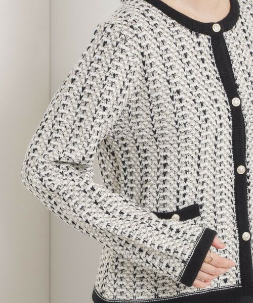 ITS'DEMO / イッツデモ ノーカラージャケット | 【手洗い可】ラメツイードニットジャケット | 詳細19