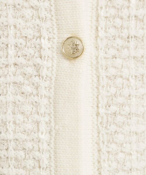 ITS'DEMO / イッツデモ ノーカラージャケット | 【手洗い可】ラメツイードニットジャケット | 詳細6
