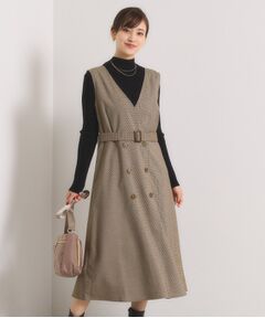 ITS'DEMO / イッツデモ ミニ丈・ひざ丈ワンピース | 【手洗い可】チェック柄ジャンスカ