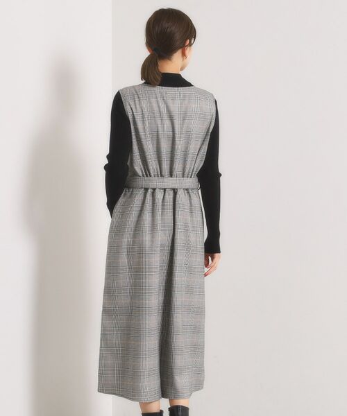 ITS'DEMO / イッツデモ ミニ丈・ひざ丈ワンピース | 【手洗い可】チェック柄ジャンスカ | 詳細16