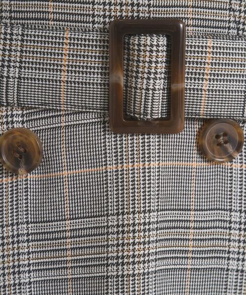 ITS'DEMO / イッツデモ ミニ丈・ひざ丈ワンピース | 【手洗い可】チェック柄ジャンスカ | 詳細5