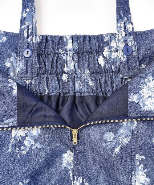 ITS'DEMO / イッツデモ ミニ丈・ひざ丈ワンピース | 【手洗い可】デニム風ジャンスカ | 詳細20