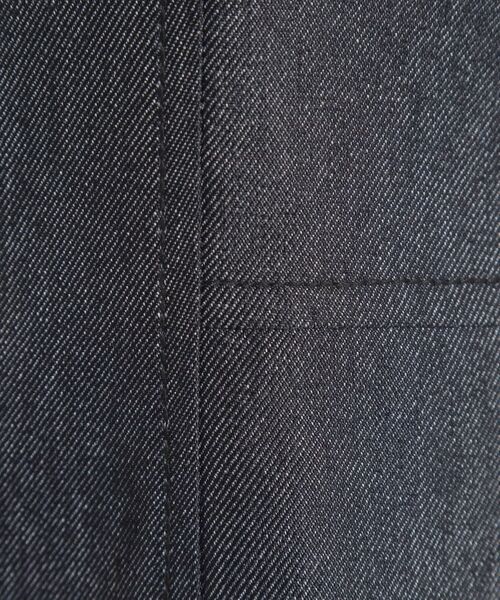 ITS'DEMO / イッツデモ ミニ丈・ひざ丈ワンピース | 【手洗い可】デニム風ジャンスカ | 詳細4