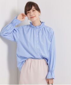 ITS'DEMO / イッツデモ シャツ・ブラウス | 【洗濯機OK】スタンドフリルブラウス