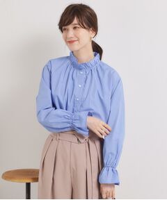 ITS'DEMO / イッツデモ シャツ・ブラウス | 【洗濯機OK】スタンドフリルブラウス