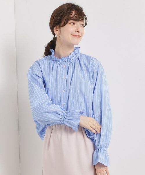 ITS'DEMO / イッツデモ シャツ・ブラウス | 【洗濯機OK】スタンドフリルブラウス | 詳細11