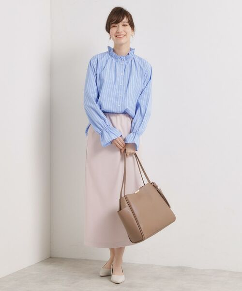 ITS'DEMO / イッツデモ シャツ・ブラウス | 【洗濯機OK】スタンドフリルブラウス | 詳細12