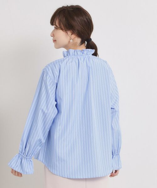 ITS'DEMO / イッツデモ シャツ・ブラウス | 【洗濯機OK】スタンドフリルブラウス | 詳細17