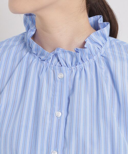 ITS'DEMO / イッツデモ シャツ・ブラウス | 【洗濯機OK】スタンドフリルブラウス | 詳細18