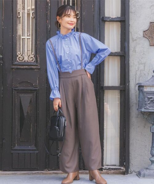 ITS'DEMO / イッツデモ シャツ・ブラウス | 【洗濯機OK】スタンドフリルブラウス | 詳細2